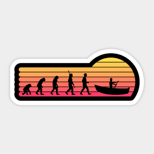 Boating Experience introducing evolutions celebrating birthday vintage dad Sticker